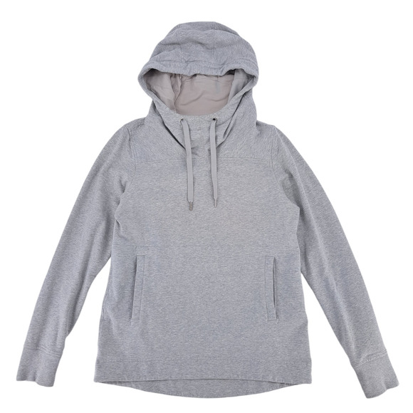 Lululemon Split Pullover Hoodie Sweatshirt Heathered Light Grey Womens Size 6 - Picture 1 of 7